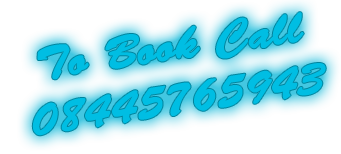 Photo of our telephone number to book tel: 0844 576 5943 Photo of our telephone number to book tel: 0844 576 5943