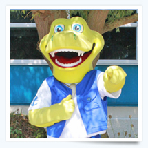 Captain Croc from the Croc Crew team entertaining the troups Captain Croc from the Croc Crew team entertaining the troups