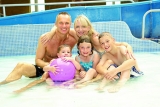 Heated swimming pool