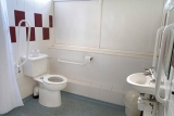 Accessible bathroom area