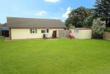 Rear exterior view of the bungalow