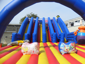 Camber Sands inflatable water slide