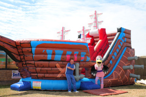 The Inflatable Pirate Ship at Brean Sands Holiday Park