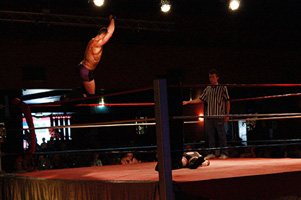 The Wrestling entertainment at Brean Sands Holiday Park