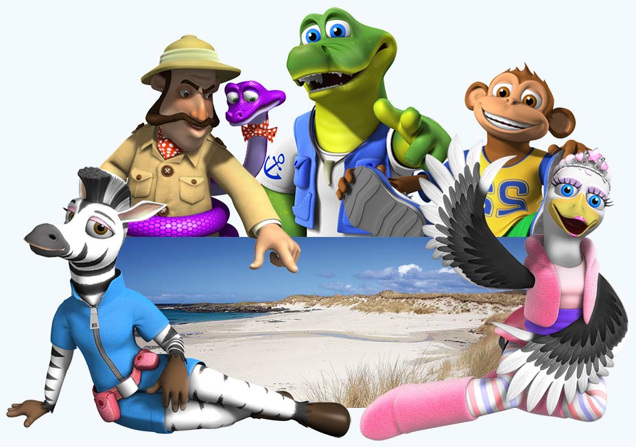 The Croc Crew showing you the local beach