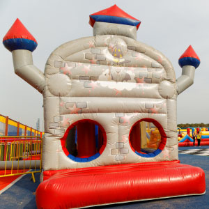 Pontins Outdoor Inflatable Course!
